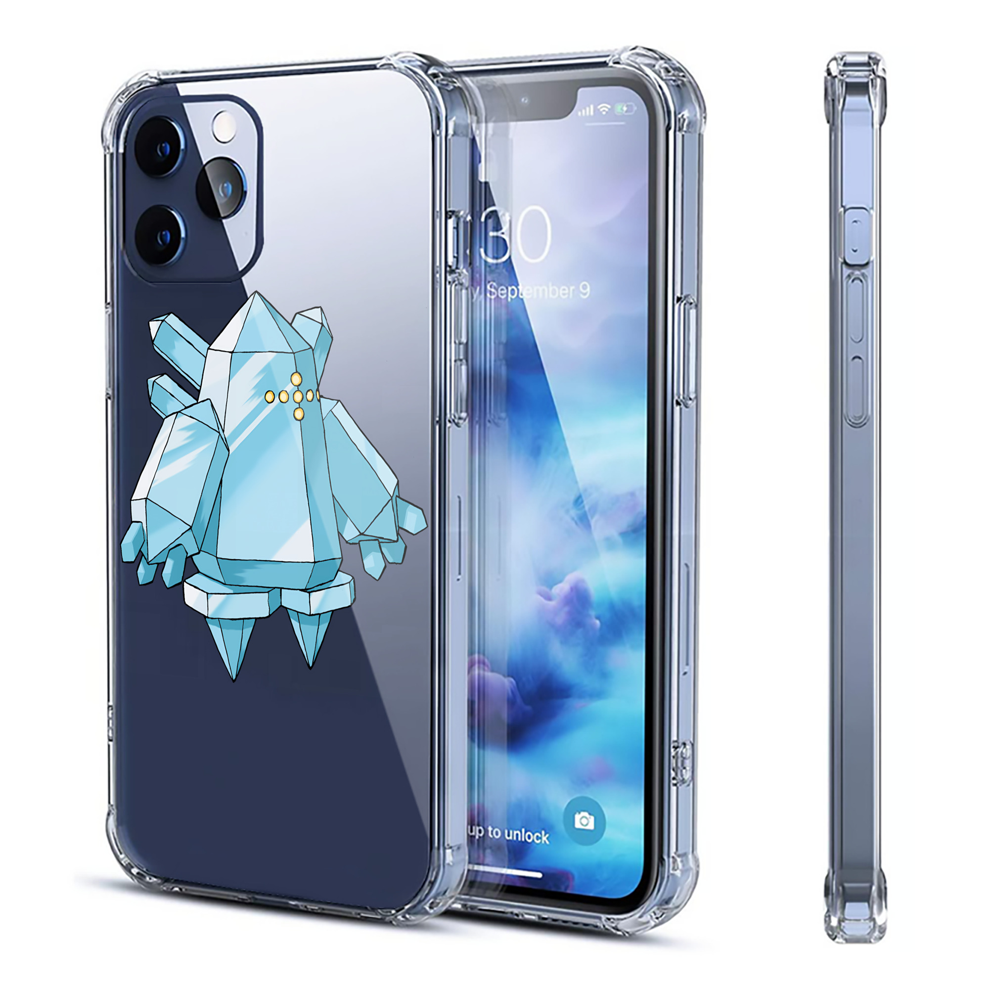 （画像用） ポケットモンスター Pokémon 【iPhone 12シリーズ対応】透明スマホケース（クリアソフトケース）
